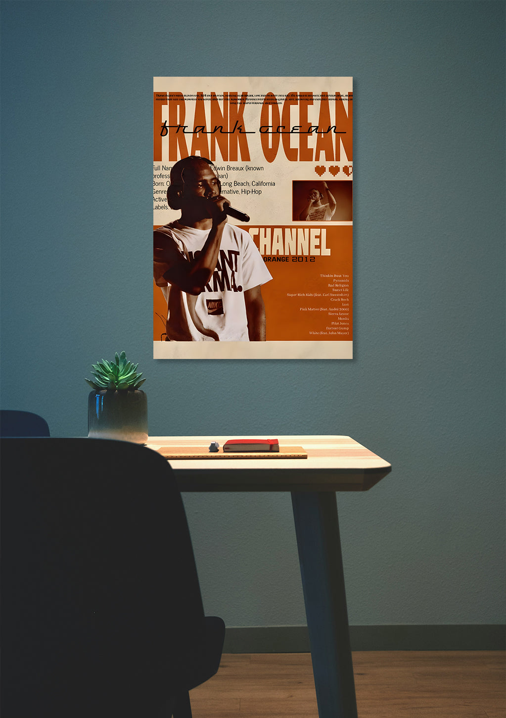 FRANK OCEAN CHANNEL ORANGE POSTER Lazywalls